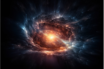 Birth universe space. Generate Ai, an Abstract Photo by Ylivdesign