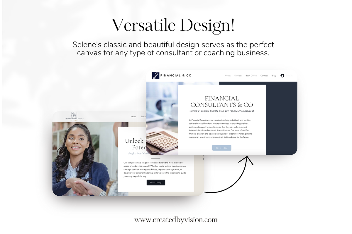 WIX Website Template for Coaches, a Wix Template by CreatedbyVision LLC (Photo 4 of 10)