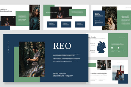 Reo : Photo Business Google Slides, a Presentation Template by Punkl Camp
