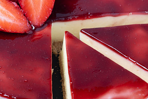 Cheesecake with strawberries isolate, a Food & Drink Photo by etorres69