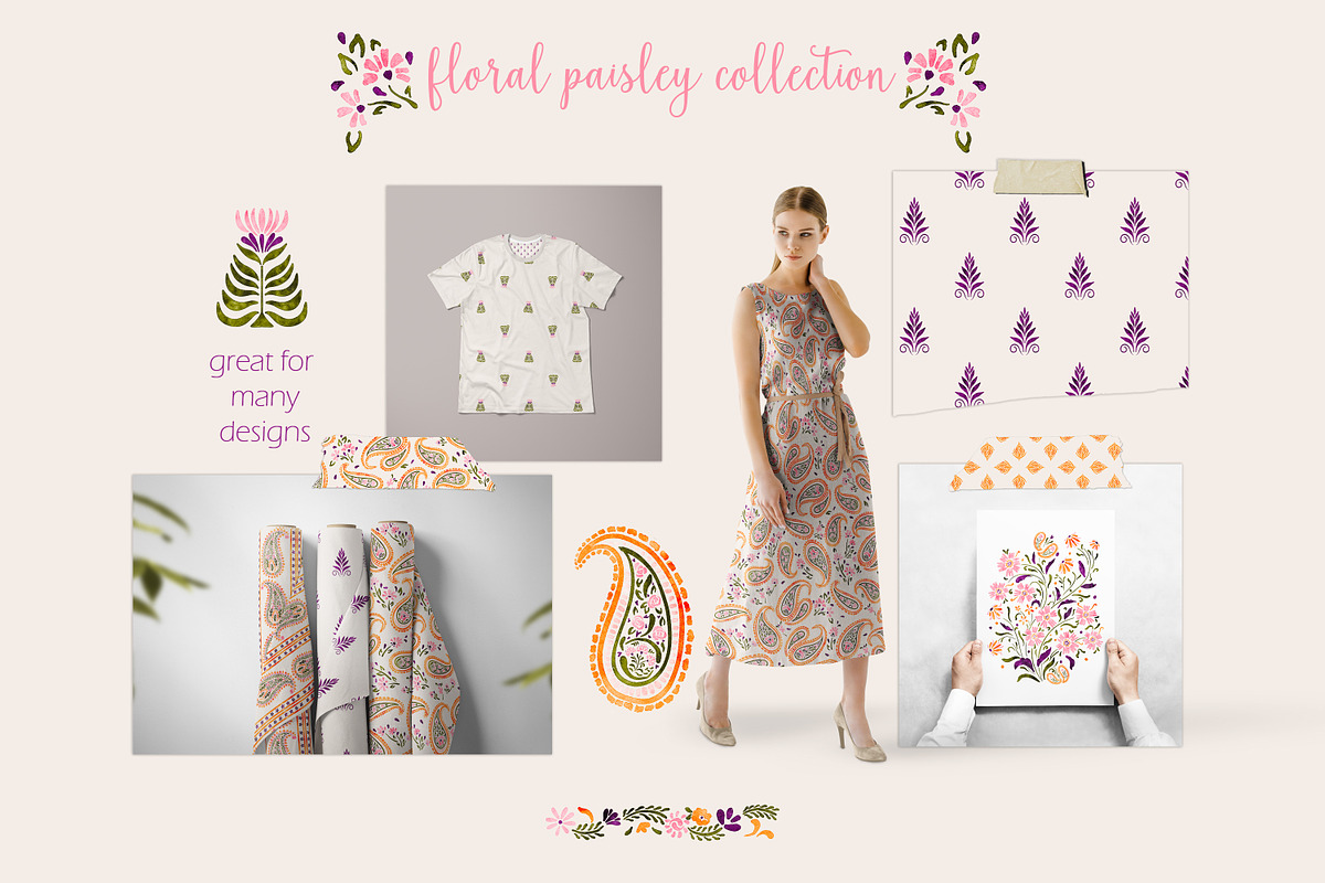 Floral paisley collection, an Illustration by Mona Ahmed (Photo 5 of 9)