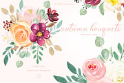 Autumn watercolour bouquets, an Education Illustration by LABFcreations (Thumbnail 2 of 5)