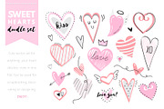 Doodle hearts vector set, an Object Graphic by Cheeba Ribba Designs (Thumbnail 2 of 2)