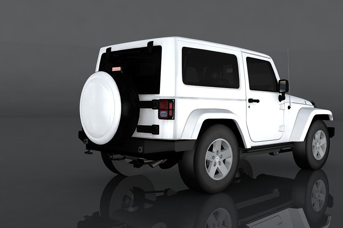 Jeep Wrangler Rubicon, a Cars & Vehicle 3D Model by valtriiu (Photo 5 of 12)