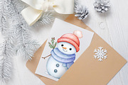 Christmas Watercolor Clipart Png, a Seasonal Illustration by ekossa_art (Thumbnail 6 of 8)