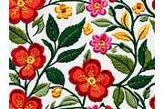 Embroidered Flower Flowers, a Background Graphic by IrySha (Thumbnail 5 of 8)