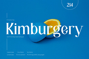 Kimburgery Slab Serif Font