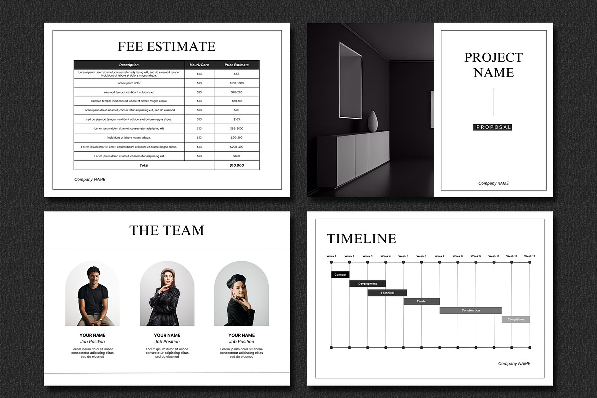 Interior Design Proposal Template, a Presentation Template by SKY CREATION (Photo 2 of 7)