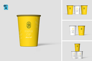 Paper Cup Mockup, a Cups & Container Mockup by AnasStudio