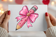 Teacher Valentine PNG, an Illustration by Canvas Craft (Thumbnail 3 of 4)
