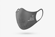 Fabric Face Mask Mockup Template, a Mask Mockup by graphypix (Thumbnail 4 of 4)