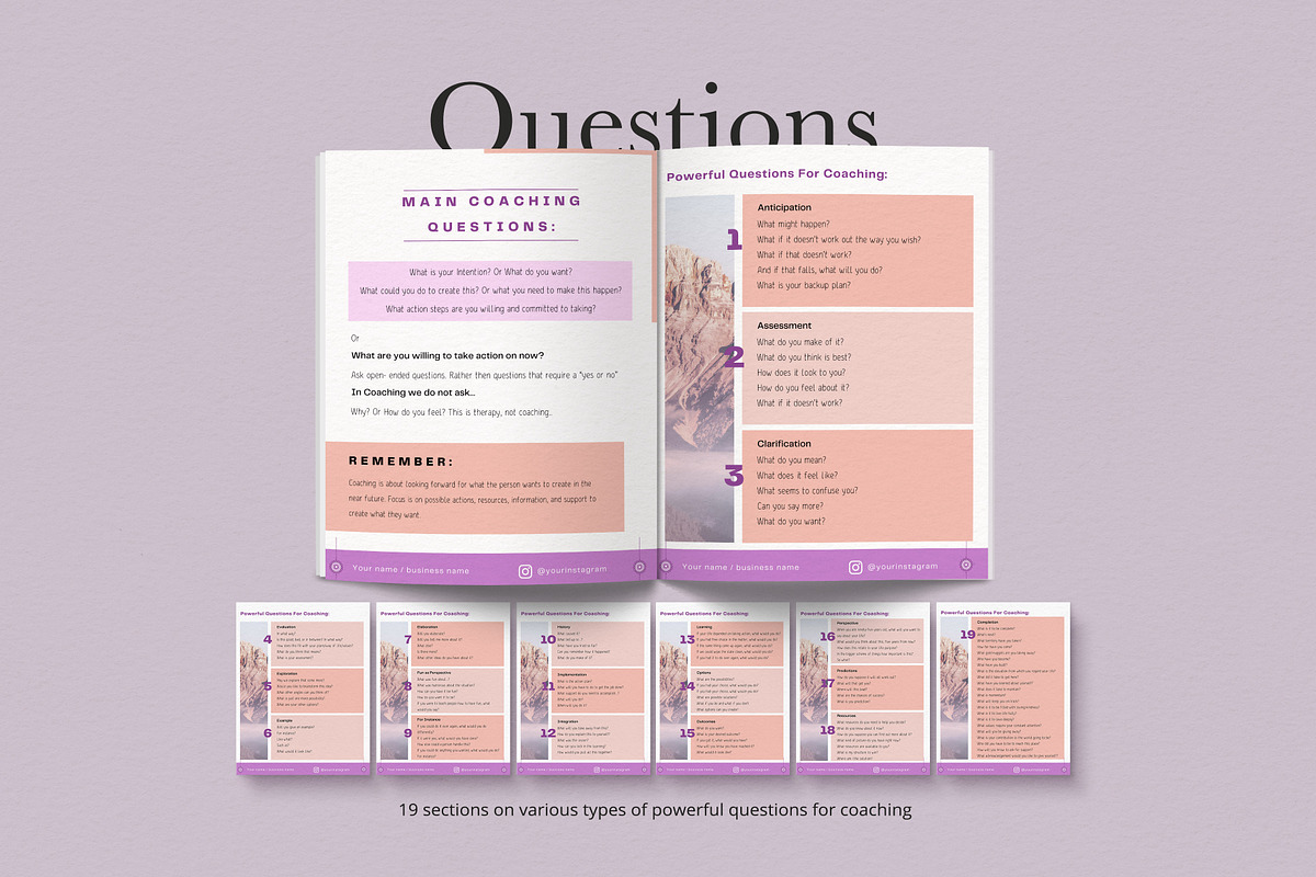 Coach Workbook Template for Canva, a Magazine Template by Sakura Digitals (Photo 6 of 8)