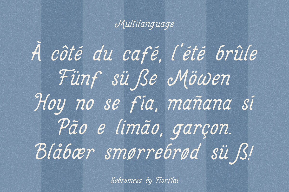 Sobremesa font, a Handwritten Font by Florflai (Photo 4 of 5)
