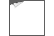 Gray paper sheet with curled corner, a Wallpaper Graphic by Onyx (Thumbnail 1 of 3)