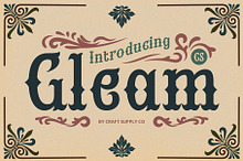 CS Gleam – Tuscan Font