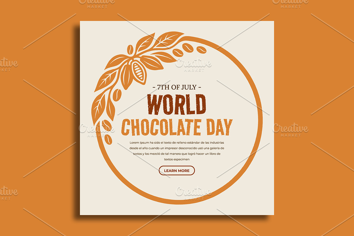 Chocolate Day Social Media Banner, a Social Media Template by nandinigraphics (Photo 3 of 5)