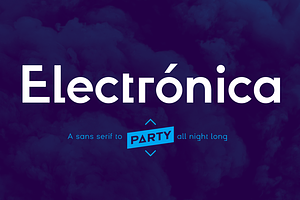 Electronica Font Family