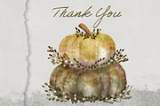 Pumpkin Spice Watercolor Clipart, an Illustration by Bridgett Stahlman Design (Thumbnail 9 of 9)
