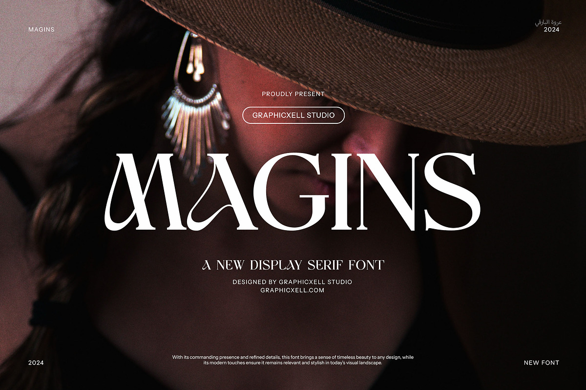 Magins Elegant Serif Font, a Serif Font by Graphicxell (Photo 1 of 8)