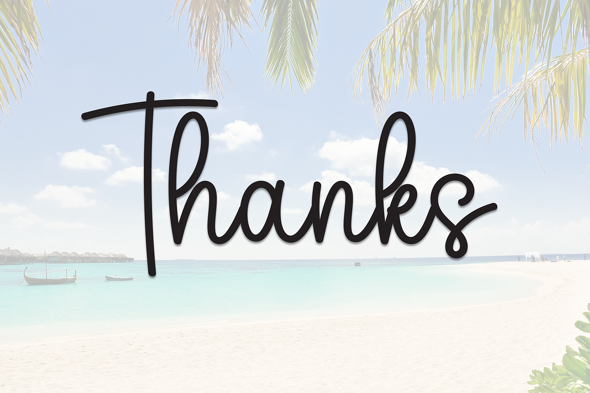 Beach | Script Font, a Handwritten Font by Scratchones (Photo 9 of 9)