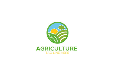 Agriculture logo design template 01