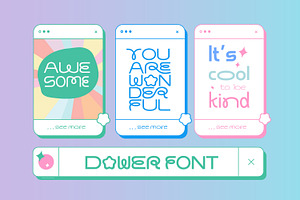 Dower - Playful Display Font