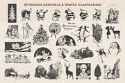 Vintage Christmas Illustrations Vol3, a Seasonal Illustration by Seaquint (Thumbnail 2 of 6)