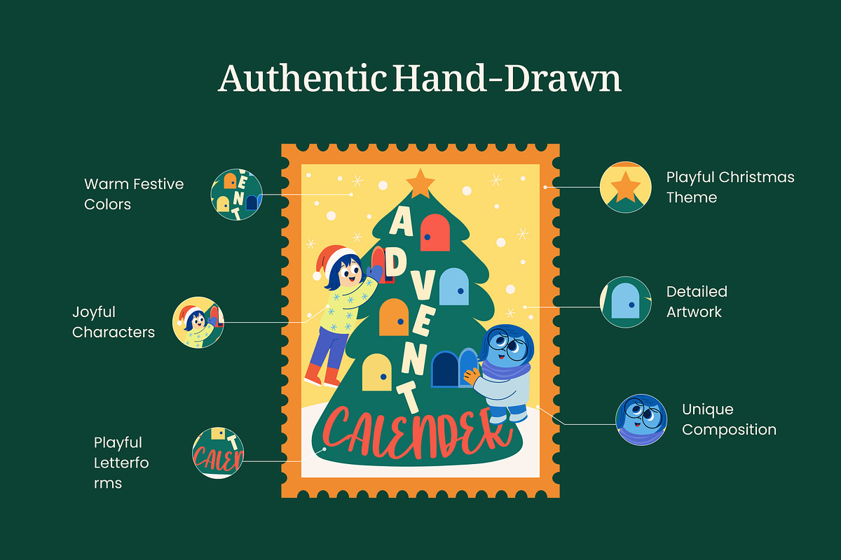 80 Christmas Stamp Bundle, a Seasonal Illustration by Vectors Market (Photo 6 of 12)