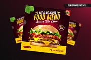 Fast Food Instagram Post Template, a Social Media Template by Yunus Ahmad (Thumbnail 4 of 5)