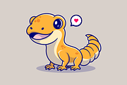 Cute Happy Gecko Cartoon, an Animal Illustration by Catalyst Labs (Thumbnail 3 of 3)