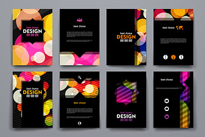 Set Of Abstract Brochures