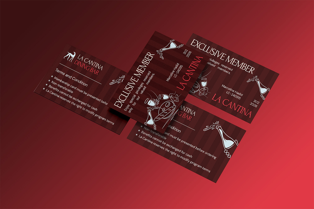 La Cantina - Membership Card, a Business Card Template by StreaksideStd (Photo 2 of 3)