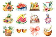 Beach Summer Paradise Clipart, an Illustration by Design Market (Thumbnail 2 of 4)