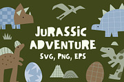 JURASSIC ADVENTURE. SVG, PNG, EPS, an Animal Illustration by Barkova Nadya (Thumbnail 1 of 5)