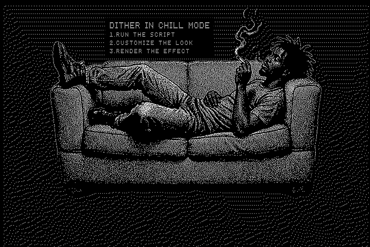 Bitmap Dither Stash Machine, an Action Add-On by bangingjoints (Photo 2 of 6)