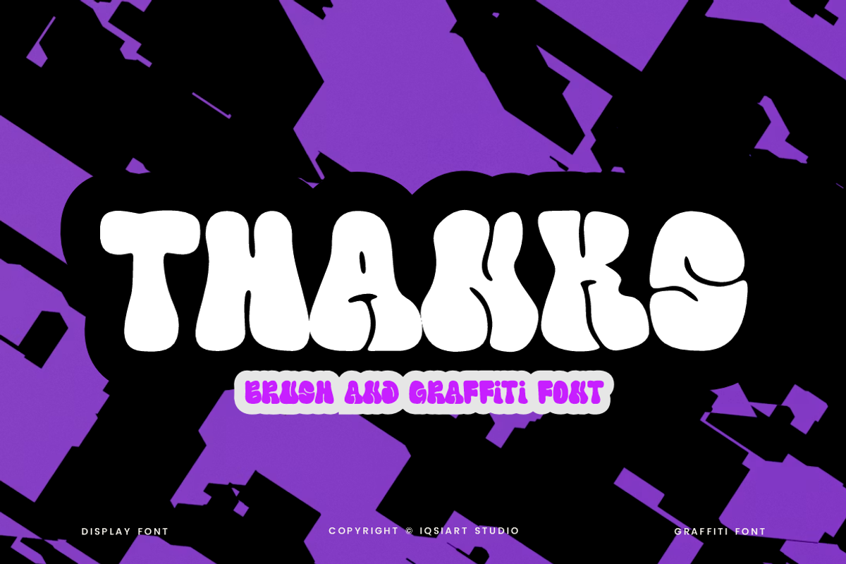Wotays Paint - Graffiti Font, a Sans Serif Font by Iqsiart Studio (Photo 7 of 7)