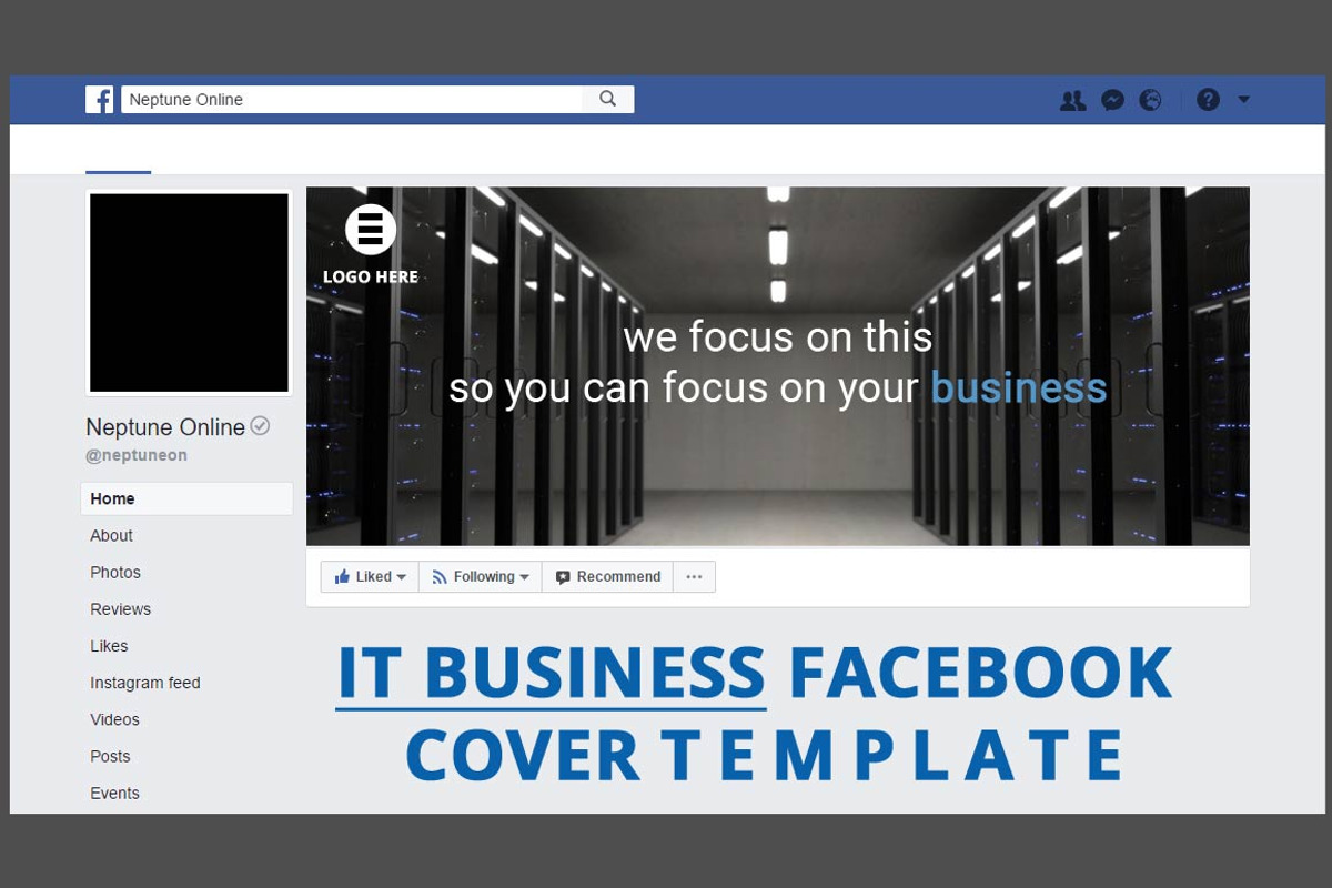TECH COMPANY FACEBOOK PAGE TEMPLATE, a Social Media Template by NeptuneDesign (Photo 2 of 2)