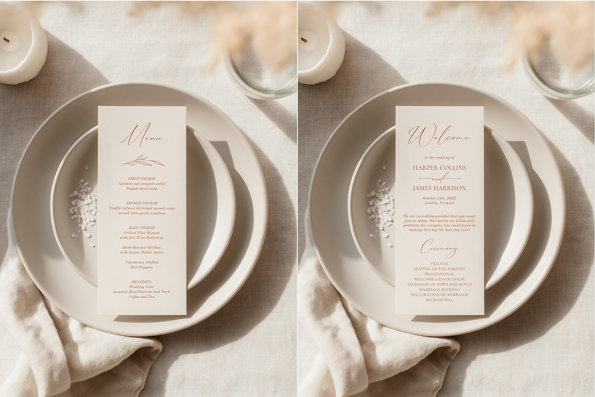 Neutral 4x9.25 Menu Mockup, a Product Mockup by Serenefeeling (Photo 2 of 6)