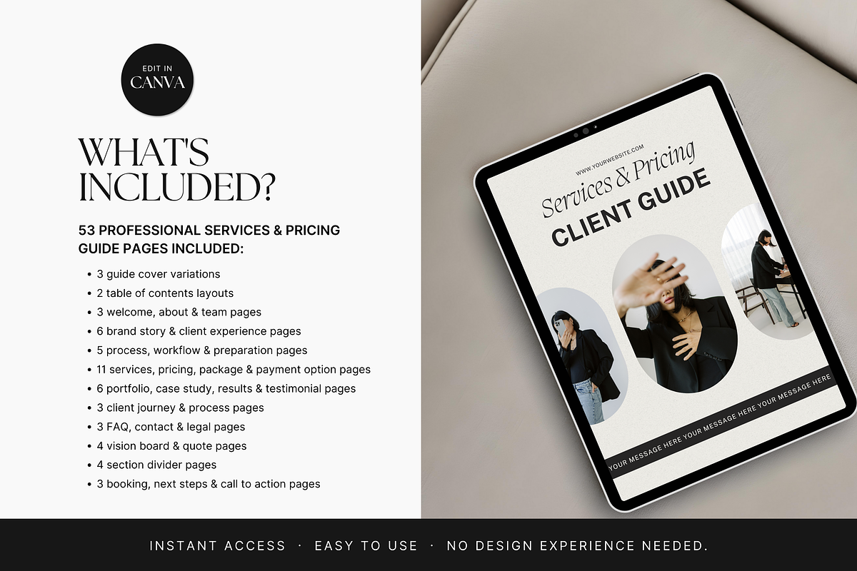 Services and Pricing Guide Template, a Brochure Template by DigiPax (Photo 2 of 11)