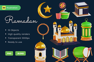 3D Ramadan Illustration