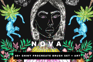 Nova Procreate Glitter Brushes