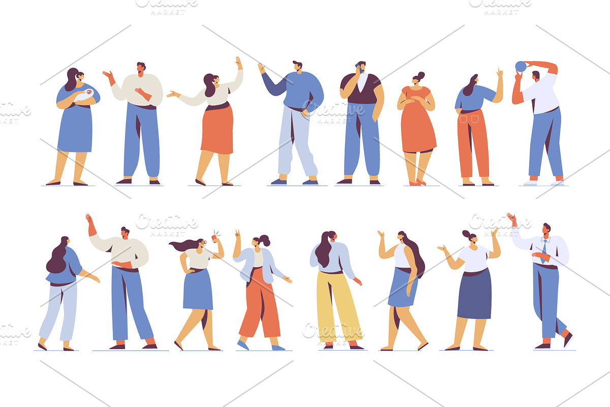 Vector People 200+ Bundle, a Person Illustration by Vector_Art