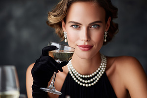Glamorous woman in elegant attire, a Person Photo by MistyDay