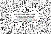 Big Vector Arrows and Dividers Set, a Decorative Illustration by Pingebat (Thumbnail 1 of 6)