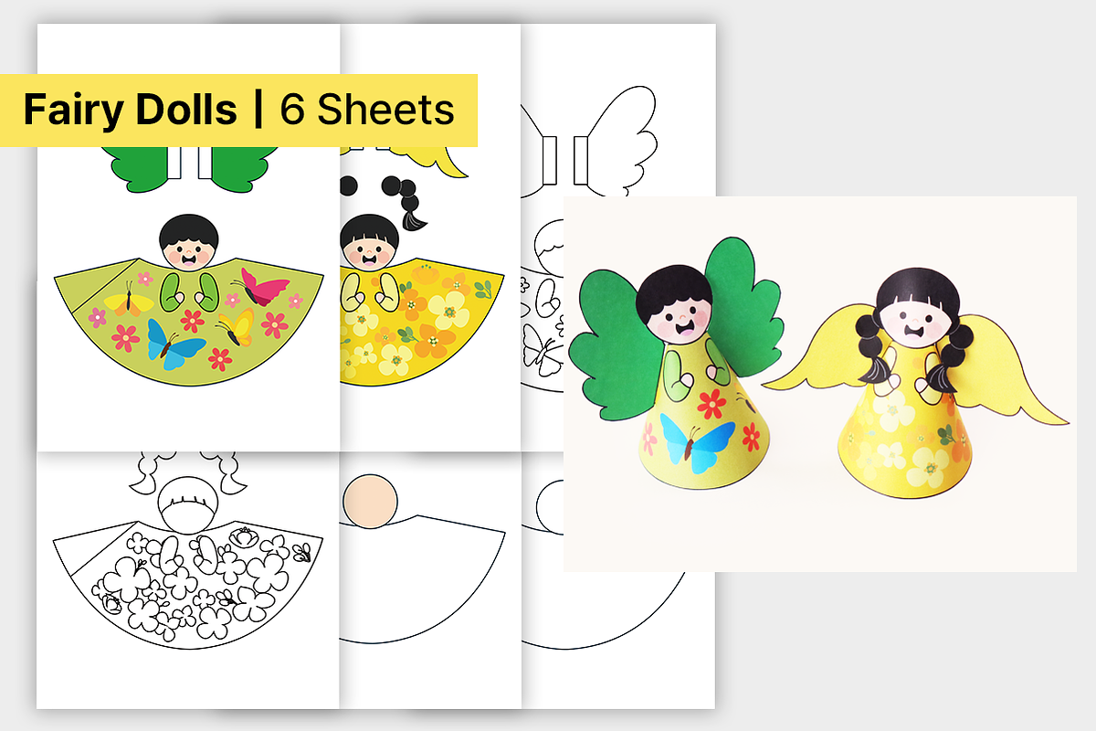 Spring Insects Kids Crafts, an Education Illustration by DRAWINART (Photo 3 of 8)