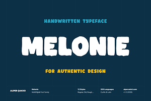 Melonie Bold Typeface, a Sans Serif Font by alpercakici
