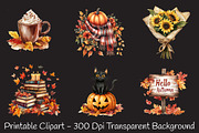 Autumn Sublimation Clipart, a Seasonal Illustration by RobertsArt (Thumbnail 4 of 7)
