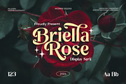 Briella Rose - Elegant Display Serif, a Serif Font by Aksapix Studio (Thumbnail 1 of 12)