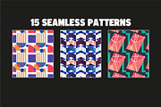 Colourful Seamless Patterns, a Pattern Graphic by Joseph Chernashki (Thumbnail 6 of 10)
