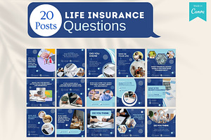 220 Life Insurance Canva Templates